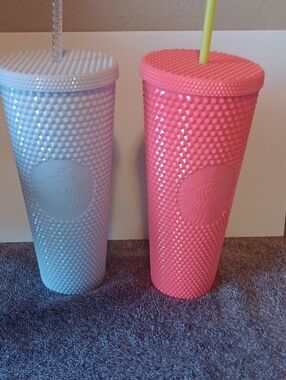 Starbucks Studded Tumbler Pair - Pink & Iridescent